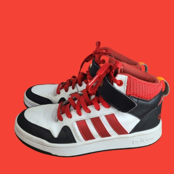 Adidas Men's Top Ten  High Top Sneakers, Size: 8 Color: White with Black Cover - Picture 5 of 15